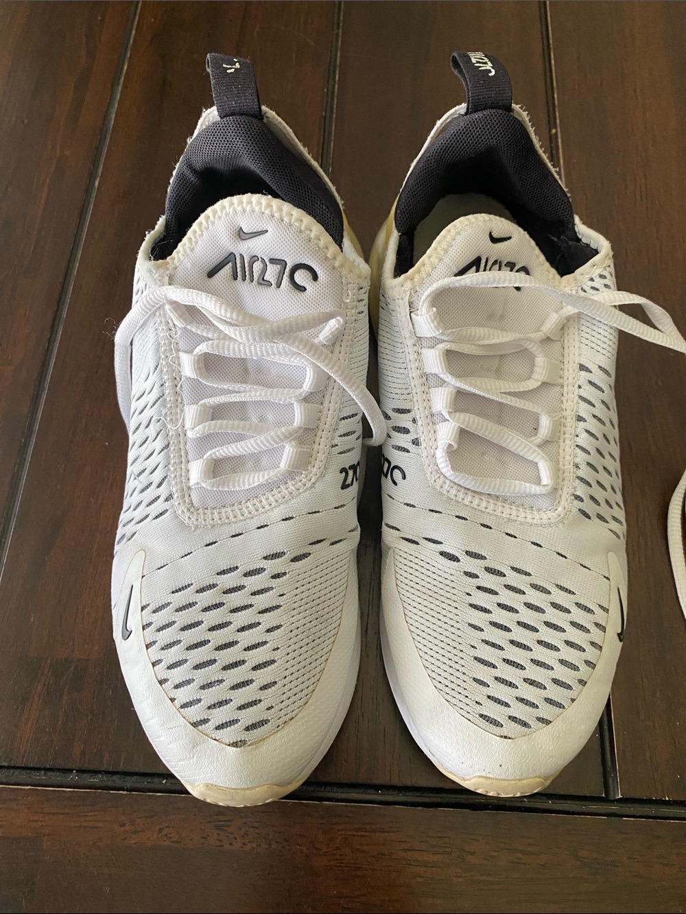 Nike Air270 White with Black Interior Athletic Sneakers